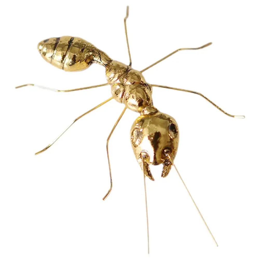 Metal Vintage Ornaments Home Decor Mini Small Items Shelf Tabletop Car Interior Desktop Golden Ant Alloy Figurine Lovely 
Metal Vintage Ornaments Home Decor Mini Small Items Shelf Tabletop Car Interior Desktop Golden Ant Alloy Figurine Lovely