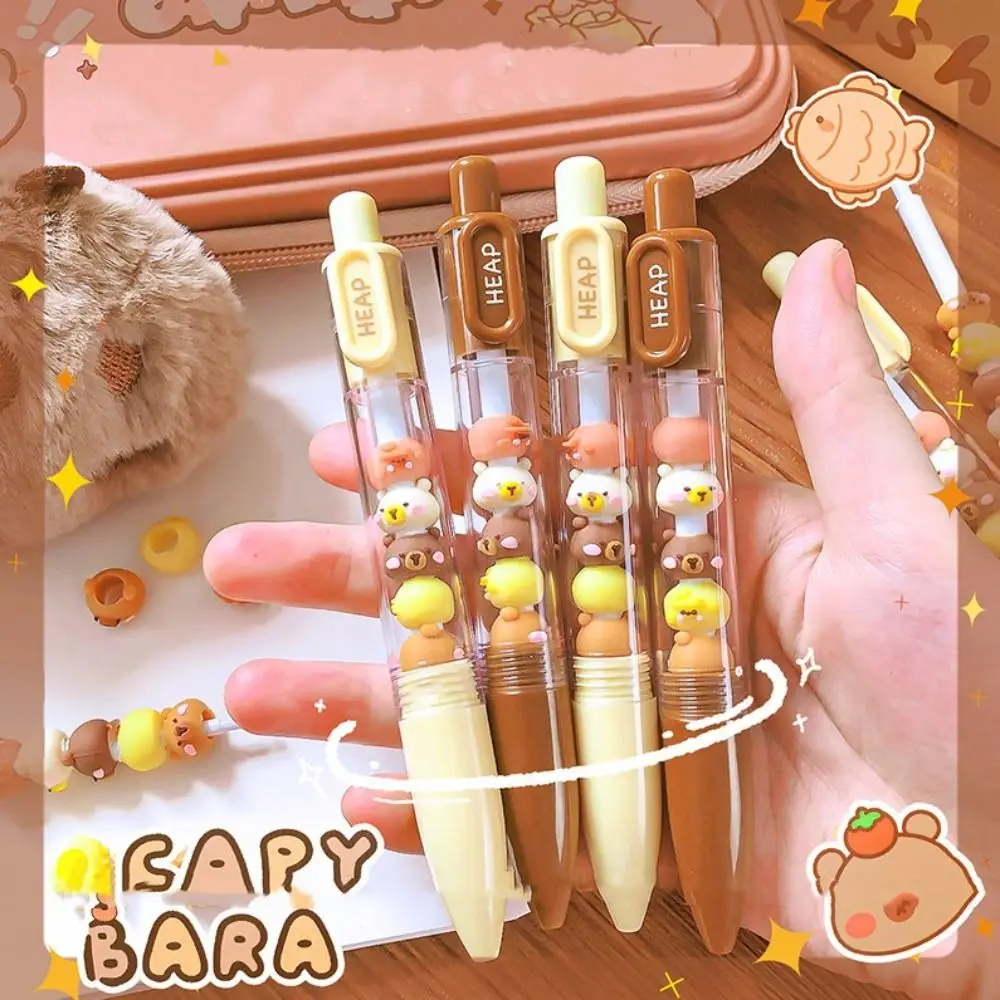 Creative Interesting Capybara Gel Pen Writing Aesthetic Cute Beads Pen Black Ink Kawaii 0.5mm Gel Pen Students
Creative Interesting Capybara Gel Pen Writing Aesthetic Cute Beads Pen Black Ink Kawaii 0.5mm Gel Pen Students