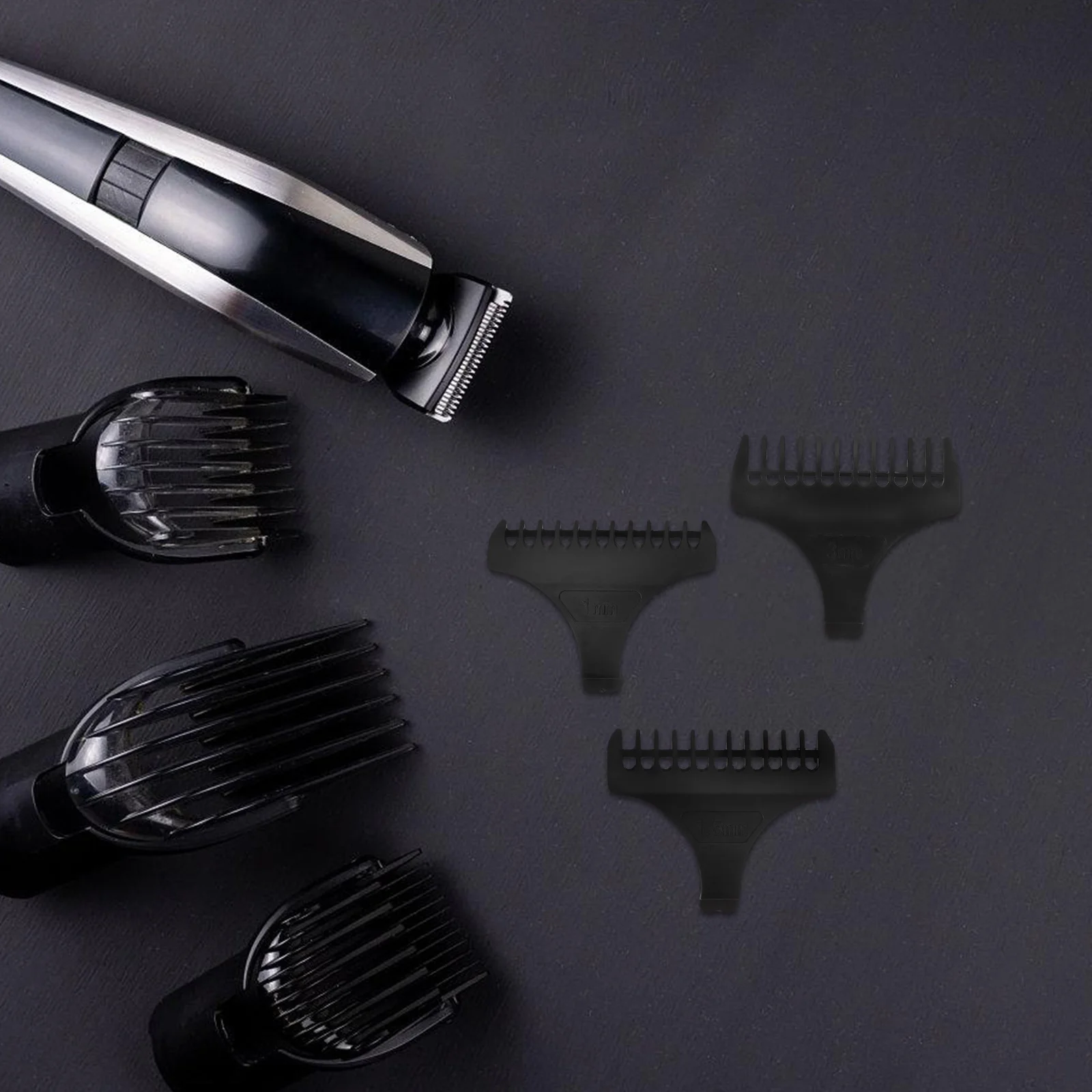 1 set 1 Set 3Mm 1.5Mm 1Mm Plastic Clipper Guards Professional Hair Trimming Guide Combs Replacement Parts For Clippers Universal
1 set 1 Set 3Mm 1.5Mm 1Mm Plastic Clipper Guards Professional Hair Trimming Guide Combs Replacement Parts For Clippers Universal