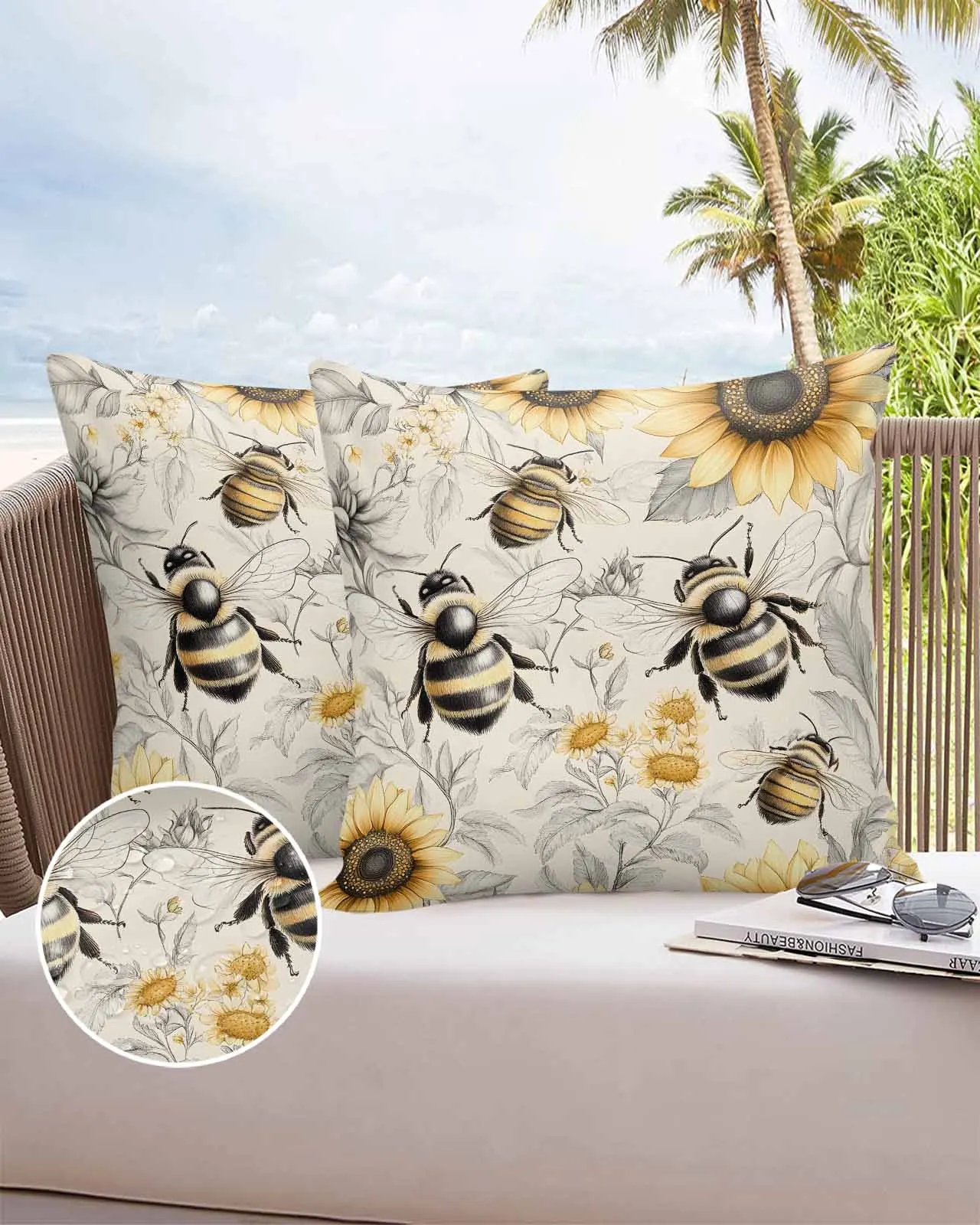 Чехол для диванной подушки Sunflower Bee Farm, наволочка для кровати, домашние декоративные водонепроницаемые наволочки
Чехол для диванной подушки Sunflower Bee Farm, наволочка для кровати, домашние декоративные водонепроницаемые наволочки