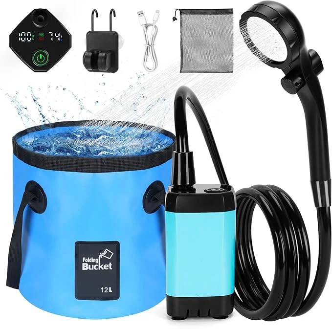 Portable Electric Shower Pump 4500/6000/7800mAh USB Digital Display Floor Mounted Camping Showers for Outdoor Adventures
Portable Electric Shower Pump 4500/6000/7800mAh USB Digital Display Floor Mounted Camping Showers for Outdoor Adventures