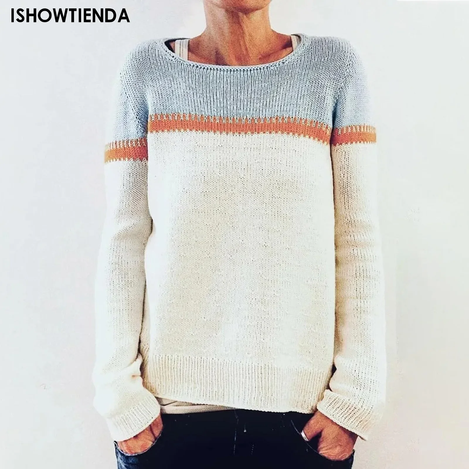 Autumn 2025 New Striped Sweater Autumn And Winter Women's Knitted Sweater With Round Neck Sweater On The Bottom Comfortable Woma
Autumn 2025 New Striped Sweater Autumn And Winter Women's Knitted Sweater With Round Neck Sweater On The Bottom Comfortable Woma