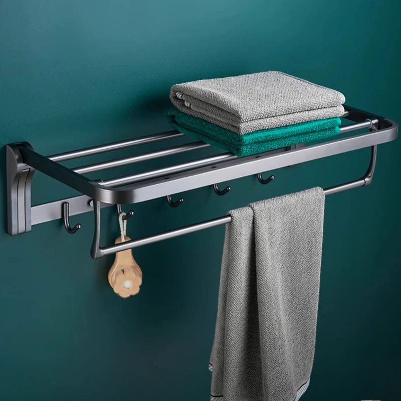 Stainless Steel Gun Gray Folding Bath Towel Rack Toilet Bathroom Towel Rack
Stainless Steel Gun Gray Folding Bath Towel Rack Toilet Bathroom Towel Rack