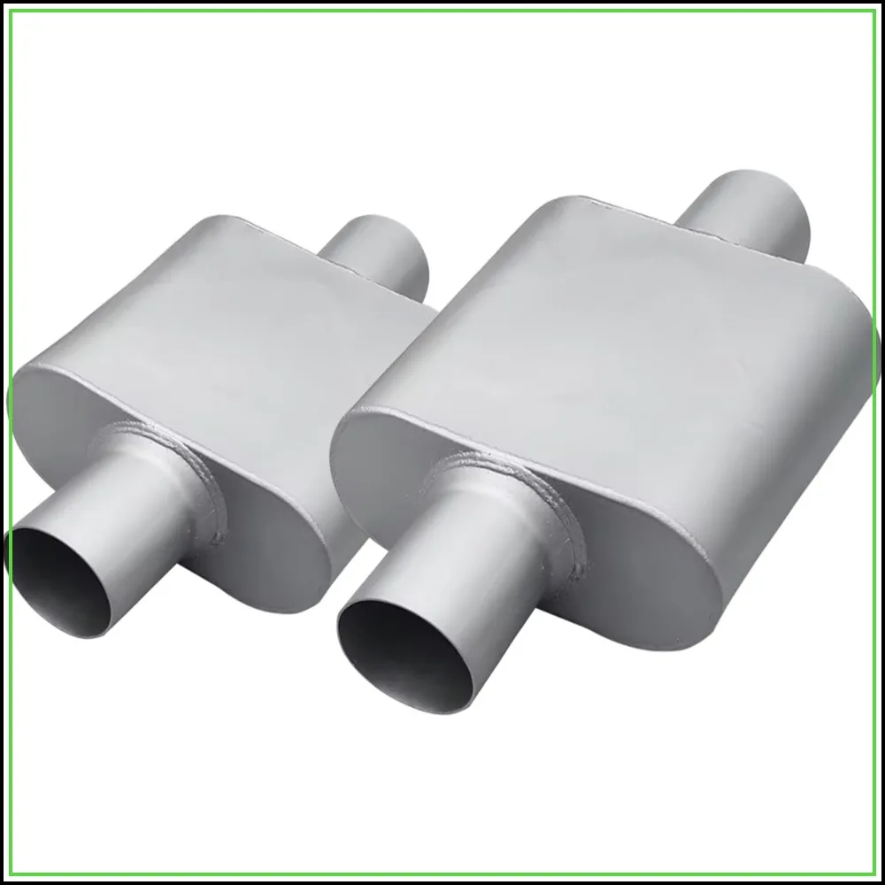 2.25" ID Center/Center Single Chamber Muffler Pair - Aggressive Deep Sound, Aluminized Steel, Welded/Clamp-On (13" Total Length)
2.25" ID Center/Center Single Chamber Muffler Pair - Aggressive Deep Sound, Aluminized Steel, Welded/Clamp-On (13" Total Length)