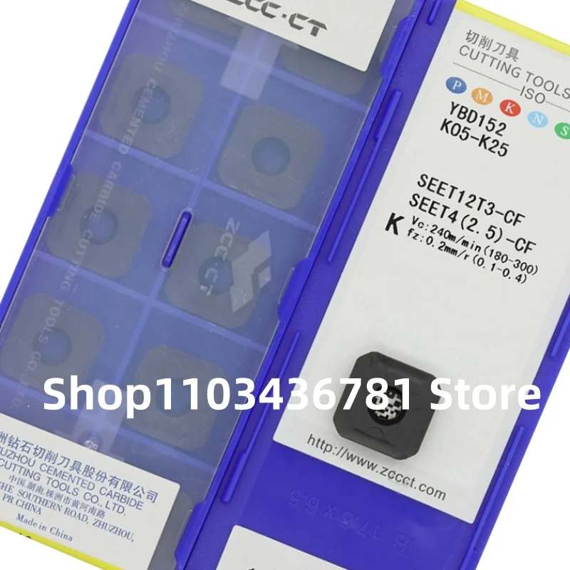SEET12T3-CF YBD152/SEET12T3-CM YBD152 твердосплавные вставки для токарных лезвий с ЧПУ, 10 шт.
SEET12T3-CF YBD152/SEET12T3-CM YBD152 твердосплавные вставки для токарных лезвий с ЧПУ, 10 шт.