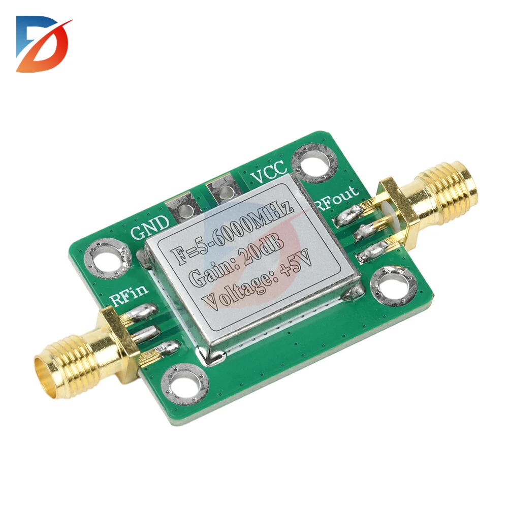 5-6000MHz RF signal power amplifier 20dB gain DC 5V for fixed gain amplification of RF signals RF ultra-wideband amplifier
5-6000MHz RF signal power amplifier 20dB gain DC 5V for fixed gain amplification of RF signals RF ultra-wideband amplifier