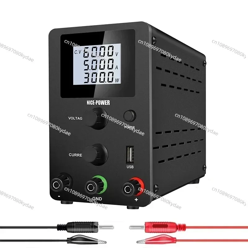 Black USB 4Digits Adjustable Laboratory DC Power Supply 30V 10A Regulated Switching Power Supplies 60V/120V 3A Repair PCB
Black USB 4Digits Adjustable Laboratory DC Power Supply 30V 10A Regulated Switching Power Supplies 60V/120V 3A Repair PCB