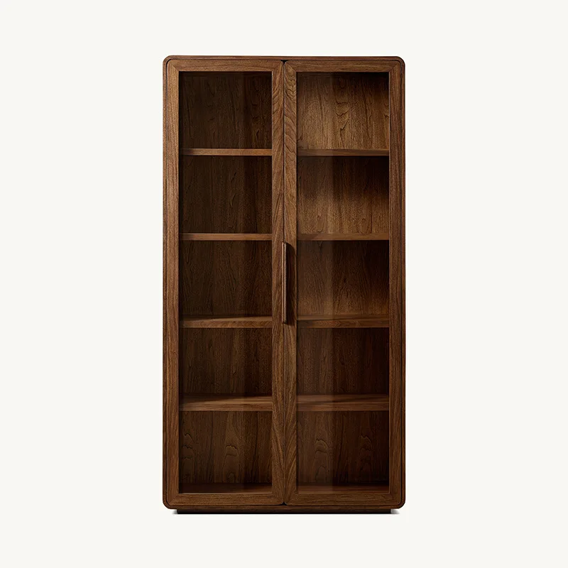 Natural solid wood light luxury high single glass bookcase high cabinet locker display cabinet designer
Natural solid wood light luxury high single glass bookcase high cabinet locker display cabinet designer