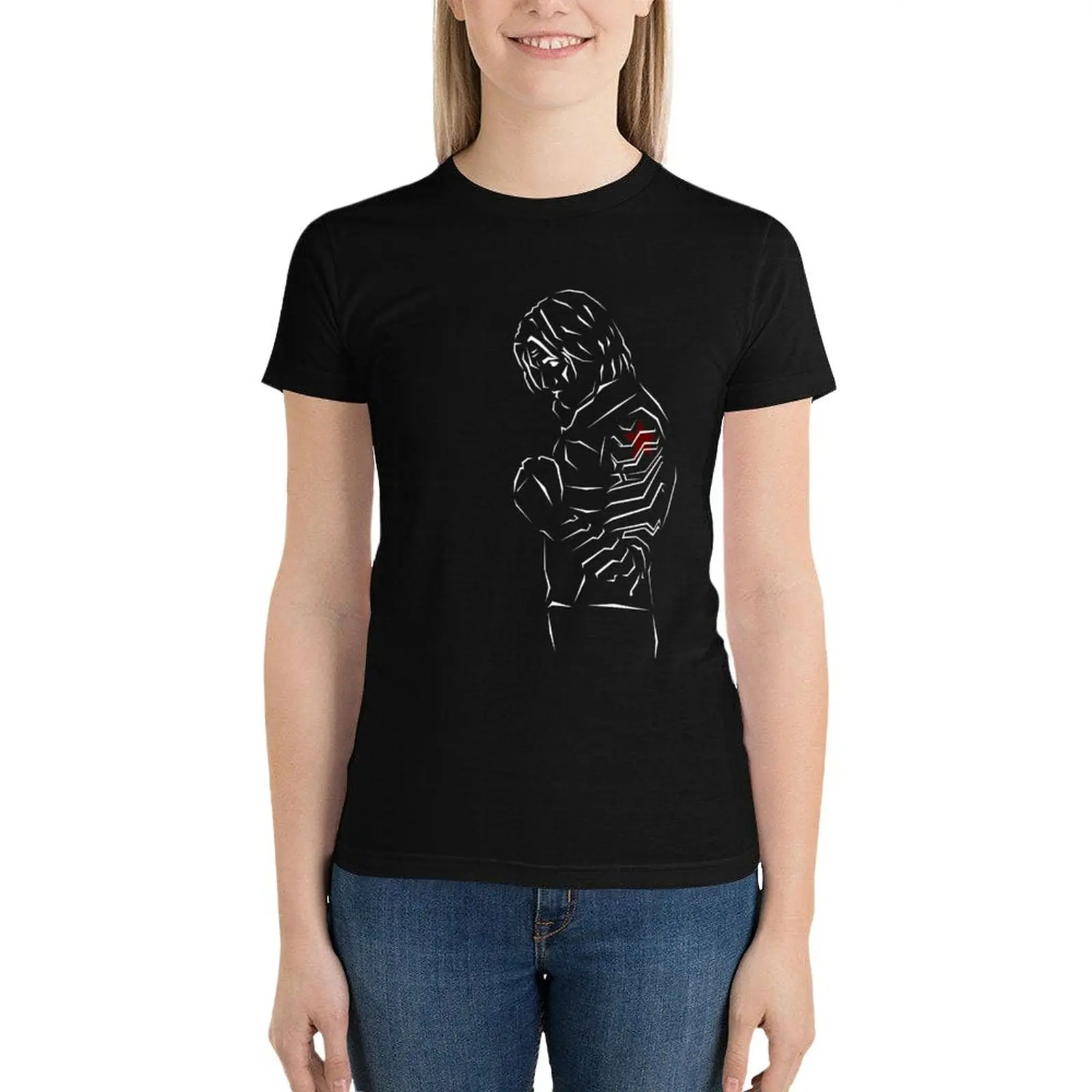 Winter Soldier T-Shirt Short sleeve tee summer clothes anime clothes summer tops t-shirt dress for Women plus size sexy
Winter Soldier T-Shirt Short sleeve tee summer clothes anime clothes summer tops t-shirt dress for Women plus size sexy