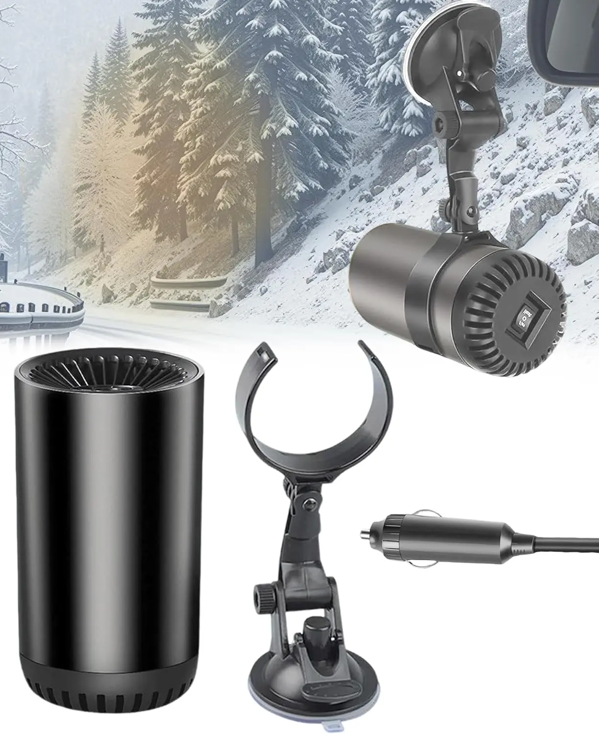 Автомобильный обогреватель 12 В, 150 Вт с присоской, портативный размораживатель для лобового стекла и заднего зеркала
Автомобильный обогреватель 12 В, 150 Вт с присоской, портативный размораживатель для лобового стекла и заднего зеркала