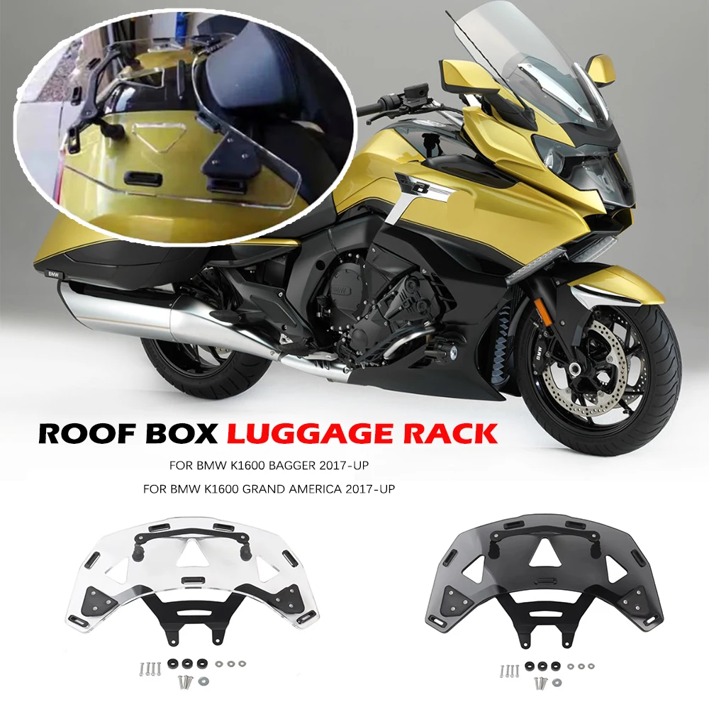 FOR BMW K1600 Grand America 2017-UP New Motorcycle Accessories roof box luggage rack FOR BMW K1600 BAGGER 2017-UP
FOR BMW K1600 Grand America 2017-UP New Motorcycle Accessories roof box luggage rack FOR BMW K1600 BAGGER 2017-UP