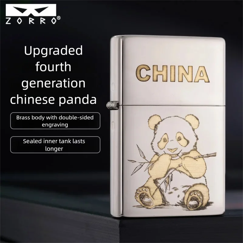2026 New Zorro IV Z865 Precision-Carved Chinese Panda Ultra-Thin Kerosine Lighter, Premium Men's Personalized Gift
2026 New Zorro IV Z865 Precision-Carved Chinese Panda Ultra-Thin Kerosine Lighter, Premium Men's Personalized Gift