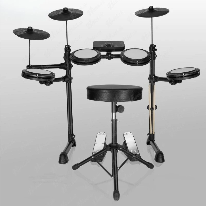 Portable 5-Drum 3-Cymbal Electronic Drum Set for Adults & Kids with Adjustable Stool and Headphones
Portable 5-Drum 3-Cymbal Electronic Drum Set for Adults & Kids with Adjustable Stool and Headphones