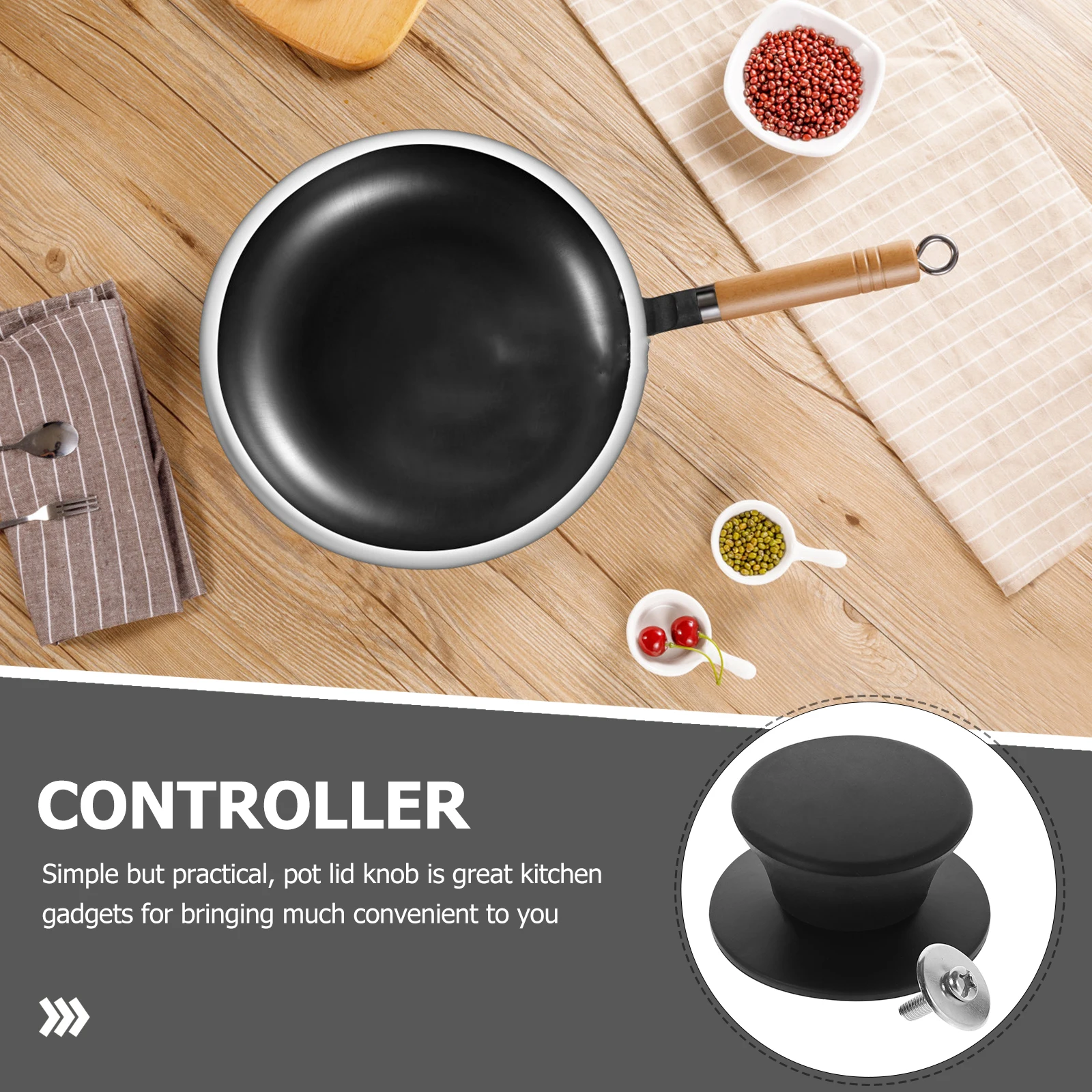 Lid Handle Universal Pan Knob Pot Cover Cooker Knobs Small Cookware Handles Silica Gel Replacement Replaceable Saucepan
Lid Handle Universal Pan Knob Pot Cover Cooker Knobs Small Cookware Handles Silica Gel Replacement Replaceable Saucepan