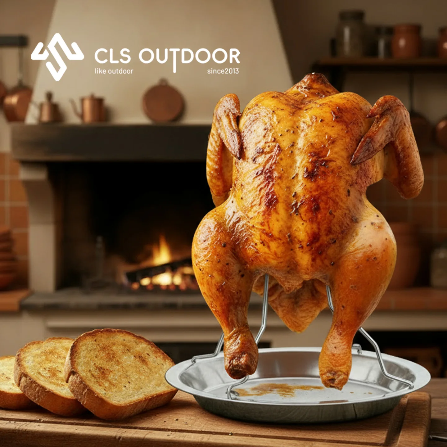 Outdoor Large BBQ Grill Set with Foldable Portable Chicken Rack Tool Thickened Chicken Tray for Barbecue Cooking
Outdoor Large BBQ Grill Set with Foldable Portable Chicken Rack Tool Thickened Chicken Tray for Barbecue Cooking