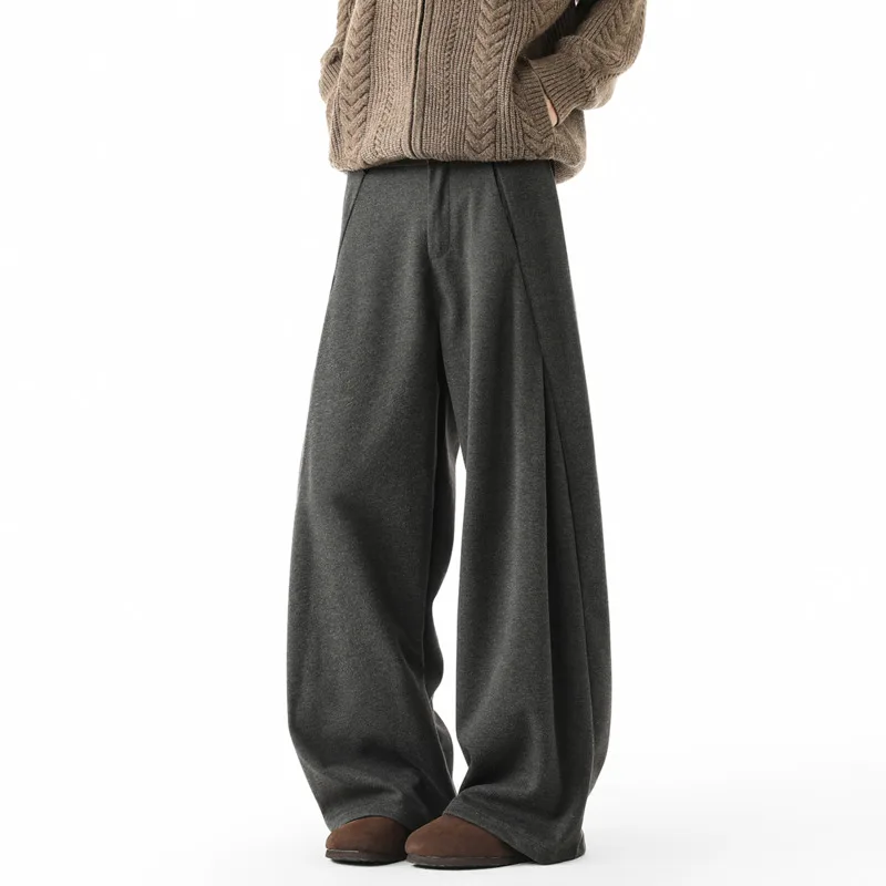 Winter Thick Woolen Pants Men Warm Fashion Social Mens Dress Pants Korean Loose Wide Leg Suit Pants Mens Office Formal Trousers
Winter Thick Woolen Pants Men Warm Fashion Social Mens Dress Pants Korean Loose Wide Leg Suit Pants Mens Office Formal Trousers