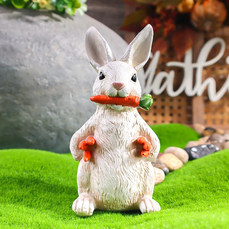 Easter Bunny Holding Carrot Figurine Bedroom & Living Room Tabletop Decoration, Outdoor Garden Spring Holiday Display Ornament
Easter Bunny Holding Carrot Figurine Bedroom & Living Room Tabletop Decoration, Outdoor Garden Spring Holiday Display Ornament