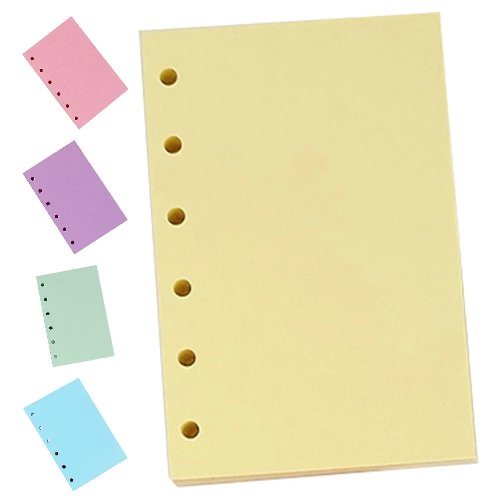 Colorful Inner Pages Notebook 250 Pages Thick Paper Blank Replaceable Core 6 Hole Ring Binder Multipurpose Student
Colorful Inner Pages Notebook 250 Pages Thick Paper Blank Replaceable Core 6 Hole Ring Binder Multipurpose Student