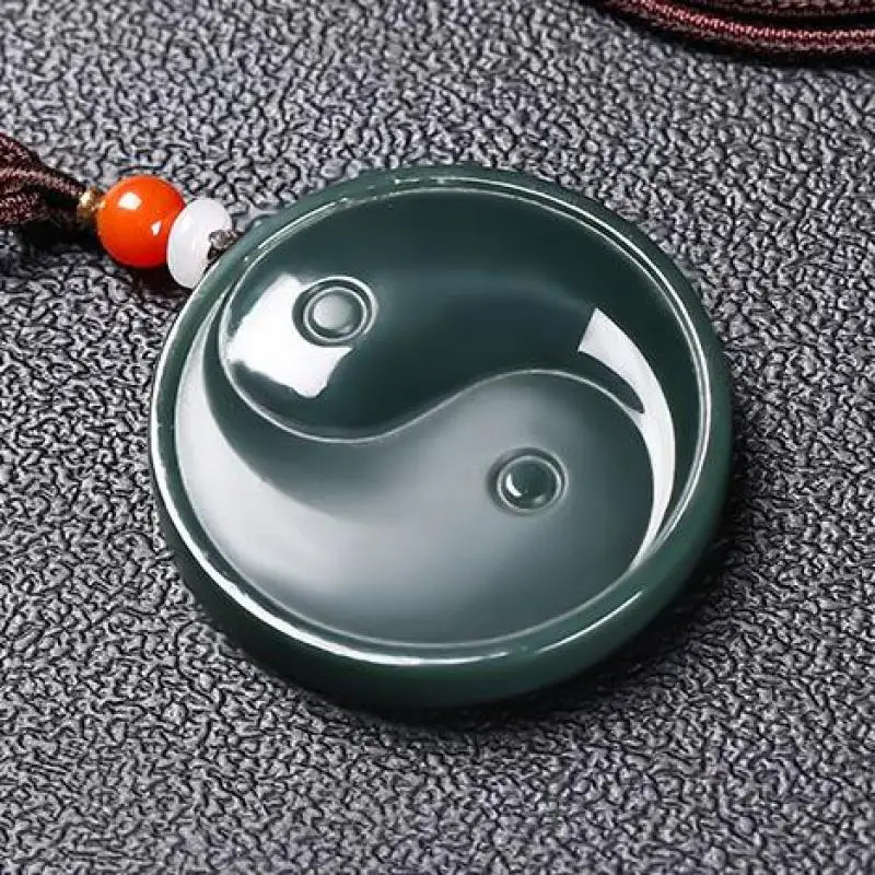 Certified Natural Nephrite Green Jade Tai Chi Necklace Men Women Fine Jewelry Chinese Hetian Jade Tai Chi Pendant Necklace
Certified Natural Nephrite Green Jade Tai Chi Necklace Men Women Fine Jewelry Chinese Hetian Jade Tai Chi Pendant Necklace