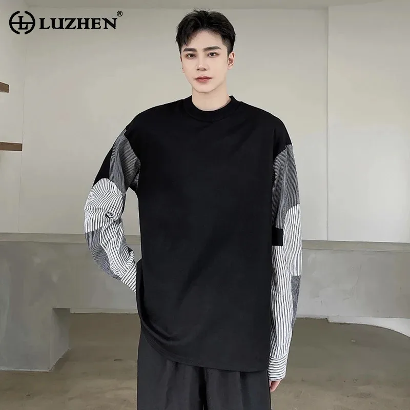 LUZHEN Мужская Толстовка Полосатый лоскутный дизайн свободный круглый вырез с длинным рукавом уличный Модный пуловер Цветные Контрастные Топы LZ5541
LUZHEN Мужская Толстовка Полосатый лоскутный дизайн свободный круглый вырез с длинным рукавом уличный Модный пуловер Цветные Контрастные Топы LZ5541