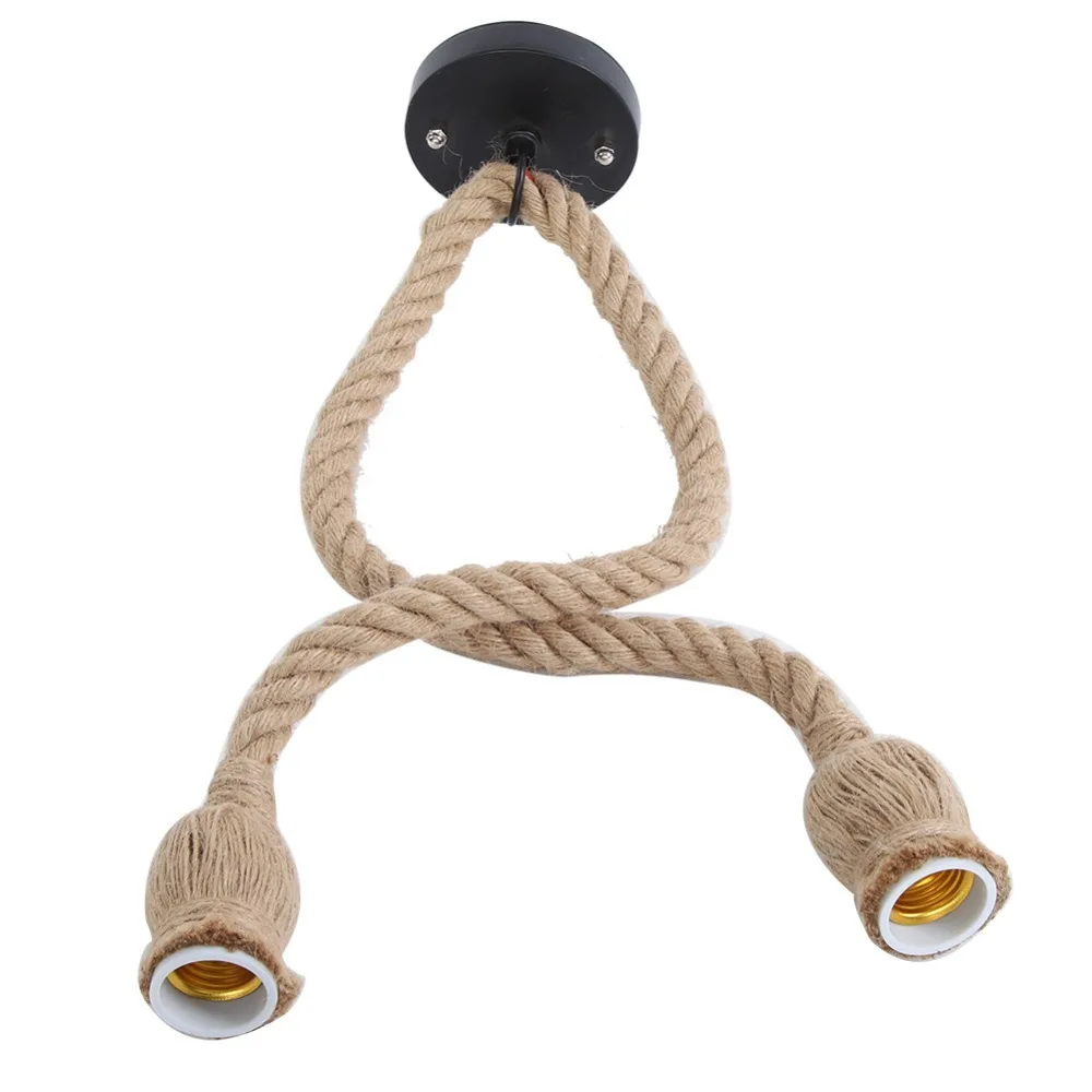 Vintage Hemp Rope Pendant Light 1.5m/4.92ft E27 Hanging Light Lamp Base Cafe
Vintage Hemp Rope Pendant Light 1.5m/4.92ft E27 Hanging Light Lamp Base Cafe