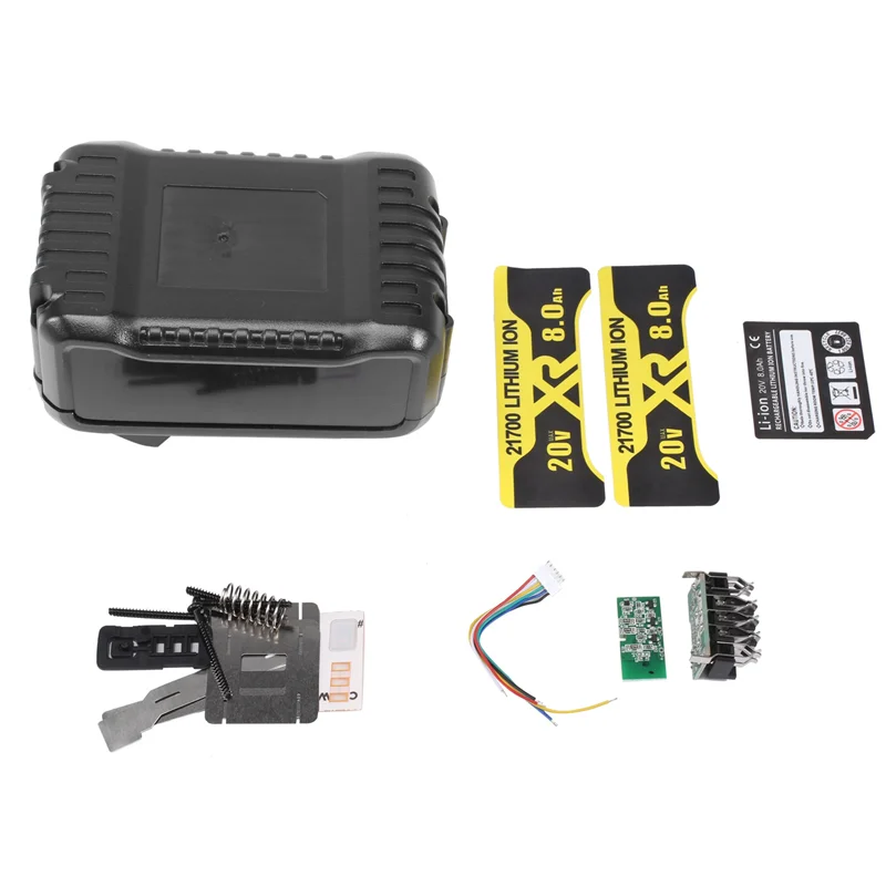 ABKO-10X21700 DCB200 Li- Battery Plastic Case PCB Charging Protection Circuit Board For 18V 20V With 8.0Ah Sticker
ABKO-10X21700 DCB200 Li- Battery Plastic Case PCB Charging Protection Circuit Board For 18V 20V With 8.0Ah Sticker