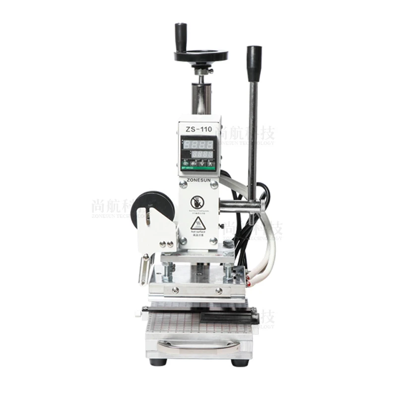 ZS-110 Upgraded Version Gilding Press Lifting with Mobile Workbench Heating Plate Manual Label Pressing Machine
ZS-110 Upgraded Version Gilding Press Lifting with Mobile Workbench Heating Plate Manual Label Pressing Machine