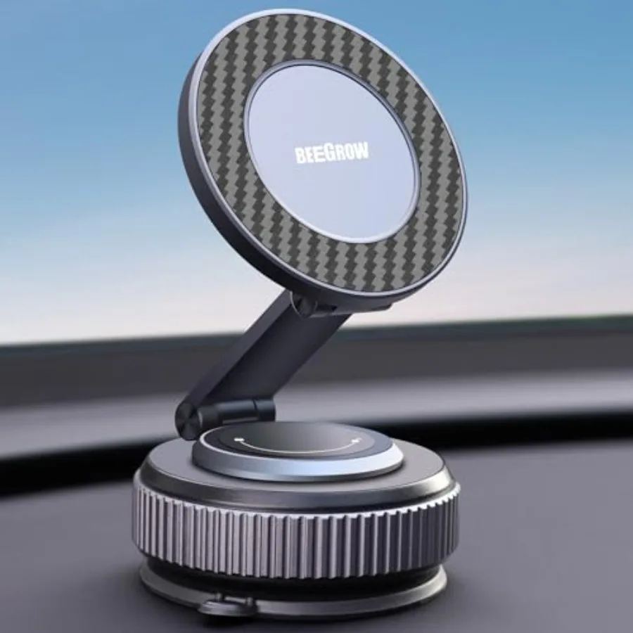 Magnetic Car Phone Holder for Magsafe, Alloy 360° Folding Cell Car Phone Mount with Ultra Stable Suction Cup and Reusable Gel,
Magnetic Car Phone Holder for Magsafe, Alloy 360° Folding Cell Car Phone Mount with Ultra Stable Suction Cup and Reusable Gel,