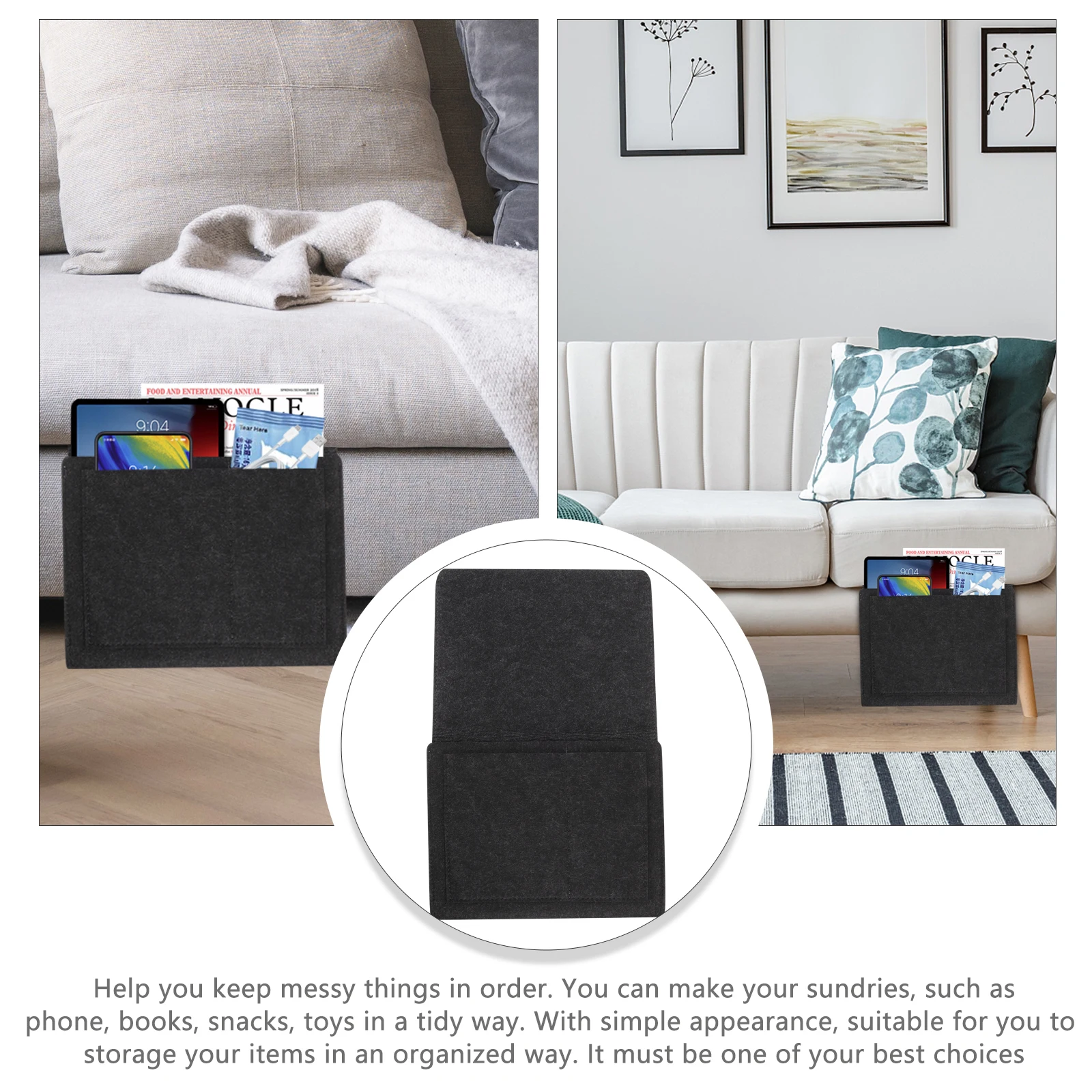 Felt Bedside Storage Pocket Hanging Bag for Books Remote Control Dormitory ganizing Basket Tidy Room Sofa Arm Bedroom
Felt Bedside Storage Pocket Hanging Bag for Books Remote Control Dormitory ganizing Basket Tidy Room Sofa Arm Bedroom