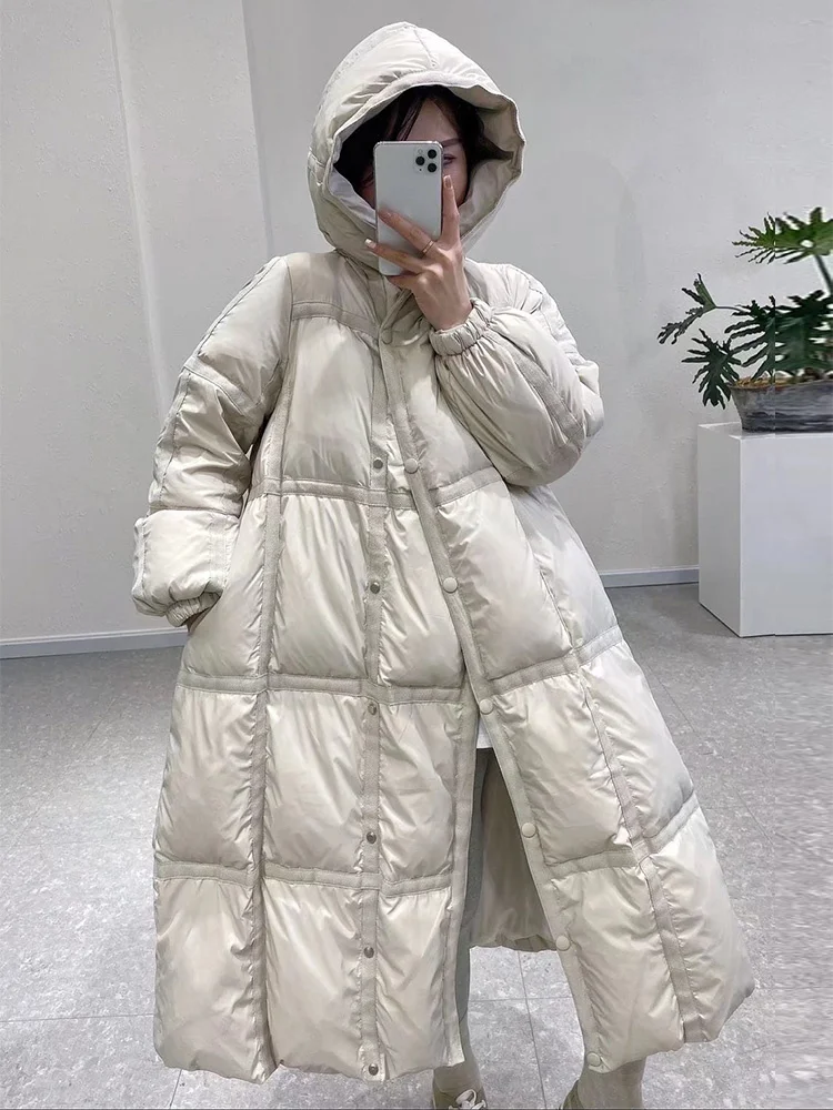 90% Women Hooded Loose 2023 White Winter Duck Down Long Coat Female Thick Warm Oversized Puffer Jacket Windproof Parkas
90% Women Hooded Loose 2023 White Winter Duck Down Long Coat Female Thick Warm Oversized Puffer Jacket Windproof Parkas