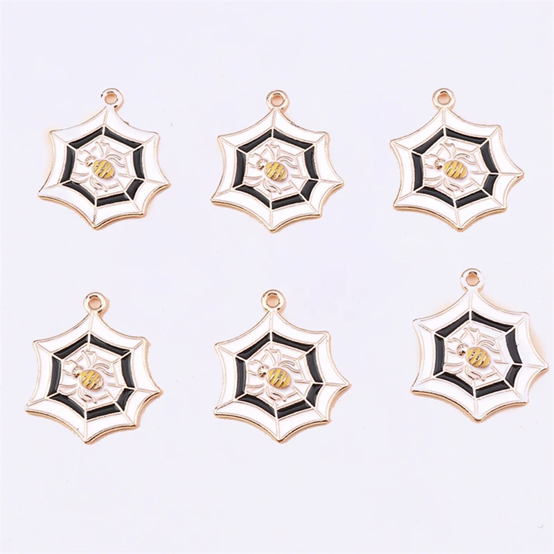 Duarte 20Pcs/Lot Cute Enamel Halloween Spider Web Charms Pendants for Jewelry Making Earrings Necklaces Bracelets DIY Gifts
Duarte 20Pcs/Lot Cute Enamel Halloween Spider Web Charms Pendants for Jewelry Making Earrings Necklaces Bracelets DIY Gifts