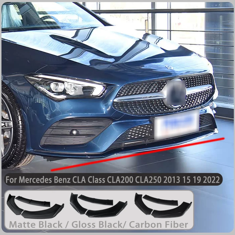 Комплект из 3 спортивных сплиттеров-спойлеров для бампера Mercedes-Benz CLA Class CLA200 CLA250 2013-2022
Комплект из 3 спортивных сплиттеров-спойлеров для бампера Mercedes-Benz CLA Class CLA200 CLA250 2013-2022