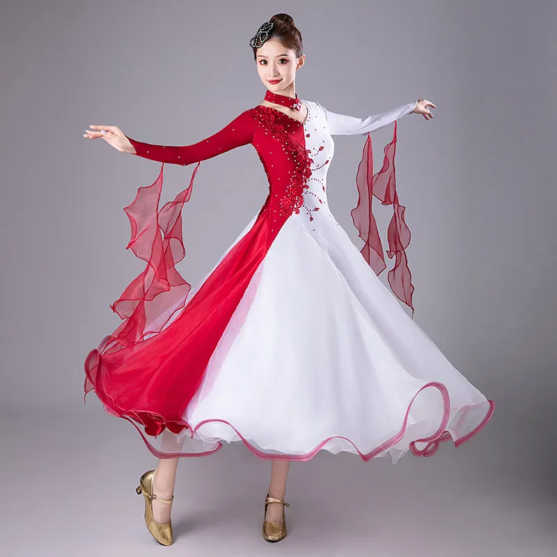 2026 New Modern Dance Diamond-encrusted Big Dress Performance Clothing Ballroom Dance Competition Dress Waltz Ballroom Costumes
2026 New Modern Dance Diamond-encrusted Big Dress Performance Clothing Ballroom Dance Competition Dress Waltz Ballroom Costumes