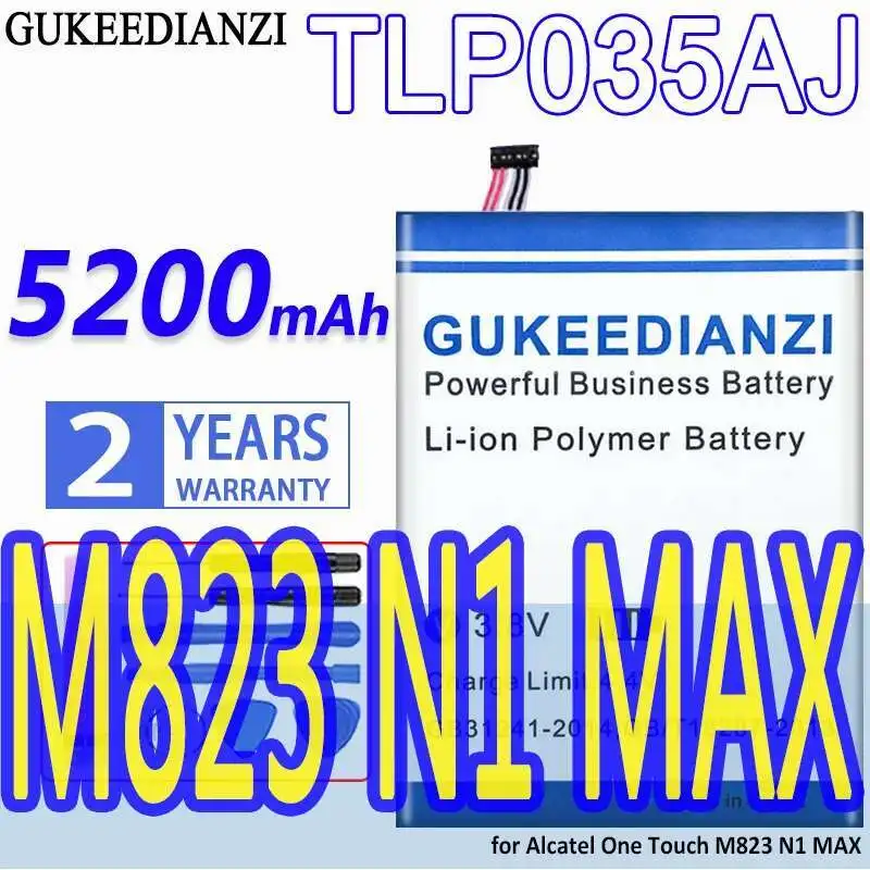 5200Mah Mobile Phone Battery For Alcatel One Touch M823 N1 Max High Performance TLP035AJ
5200Mah Mobile Phone Battery For Alcatel One Touch M823 N1 Max High Performance TLP035AJ