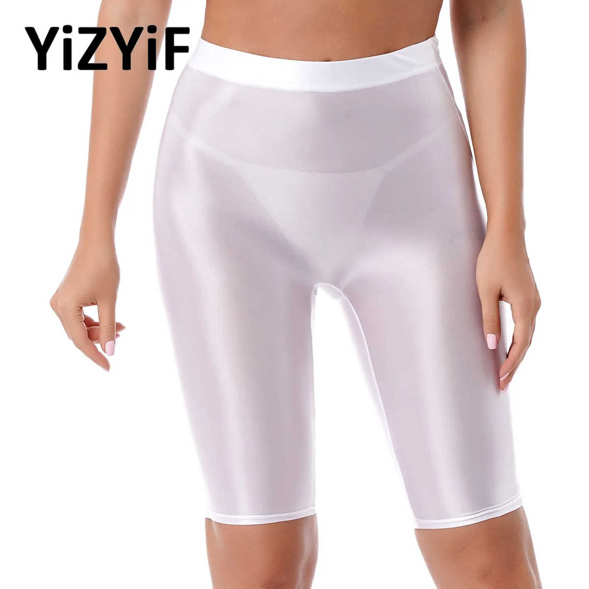 Women Glossy Shorts Seamless Tight Smooth Elastic Short Leggings Shiny Biker Shorts Sports Gym Yoga Surfing Swimwear Clubwear
Women Glossy Shorts Seamless Tight Smooth Elastic Short Leggings Shiny Biker Shorts Sports Gym Yoga Surfing Swimwear Clubwear