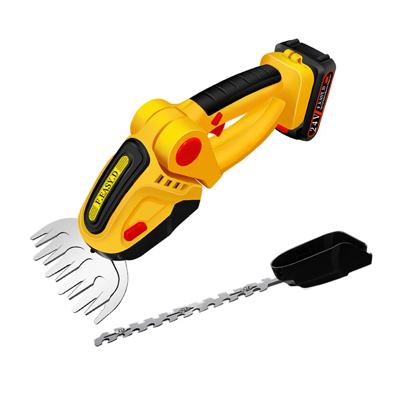 2 in 1 Household Electric Hedge Trimmer Pruning Shears Grass Trimmer Lawn Mower One-Handed Hedge Trimmer Garden Tools 24V
2 in 1 Household Electric Hedge Trimmer Pruning Shears Grass Trimmer Lawn Mower One-Handed Hedge Trimmer Garden Tools 24V