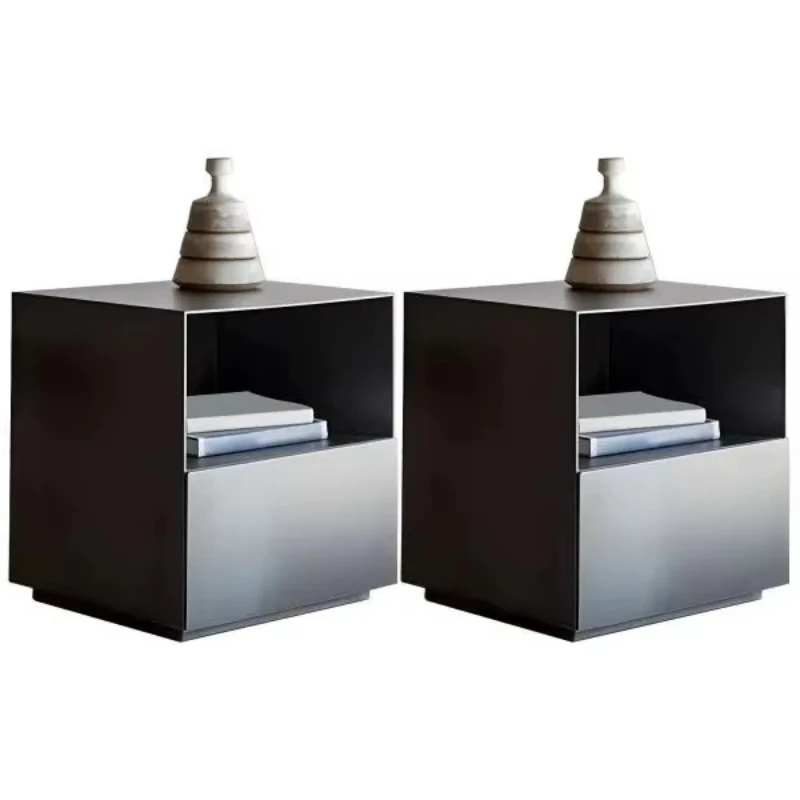 Modern Luxury Silver Stainless Steel Bedside Tables Bedside Tables with Storage
Modern Luxury Silver Stainless Steel Bedside Tables Bedside Tables with Storage