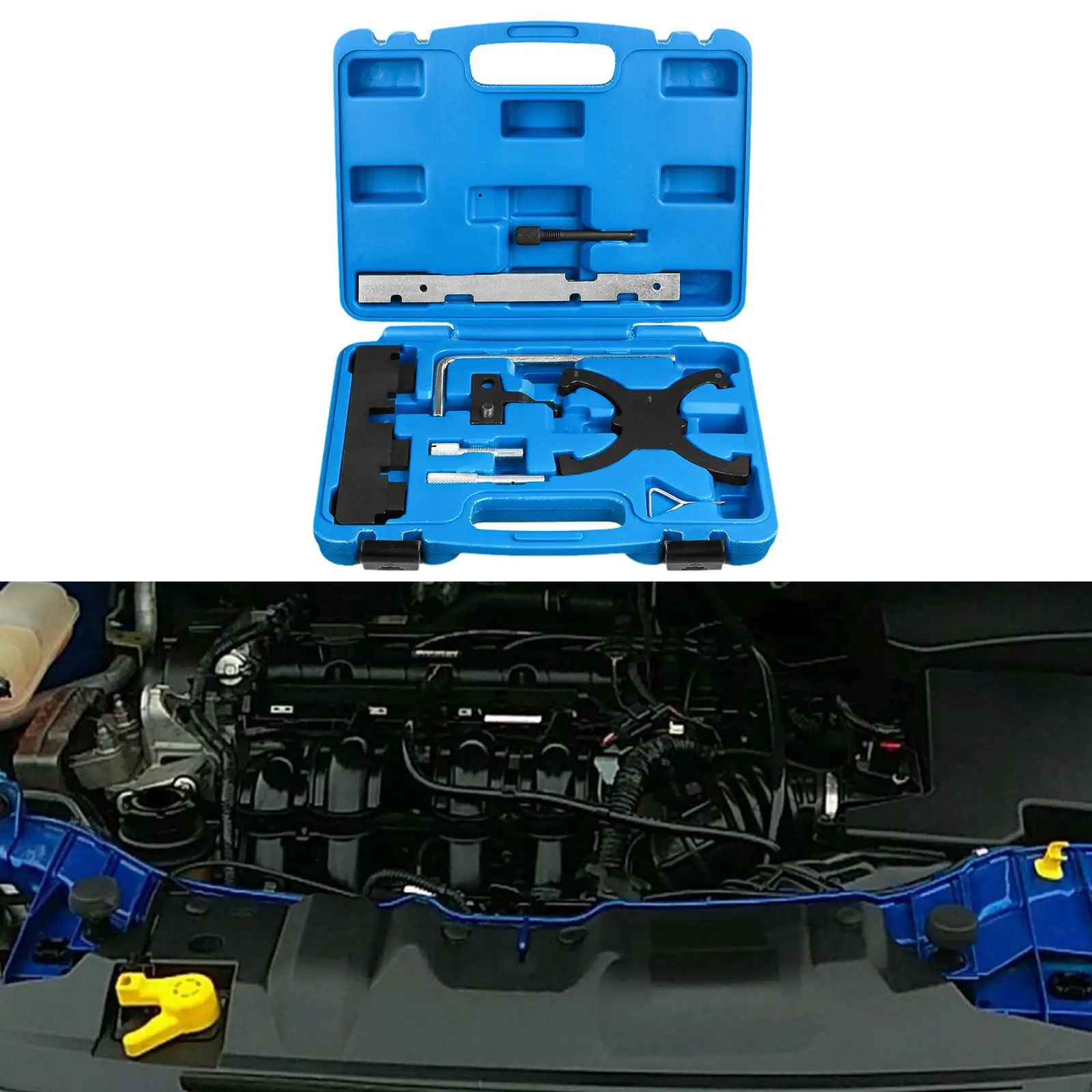 Car Engine Timing Tool Set Steel Manual Tooling Wear Resistant Kit with Storage Box for Ford Festiva 1.5
Car Engine Timing Tool Set Steel Manual Tooling Wear Resistant Kit with Storage Box for Ford Festiva 1.5