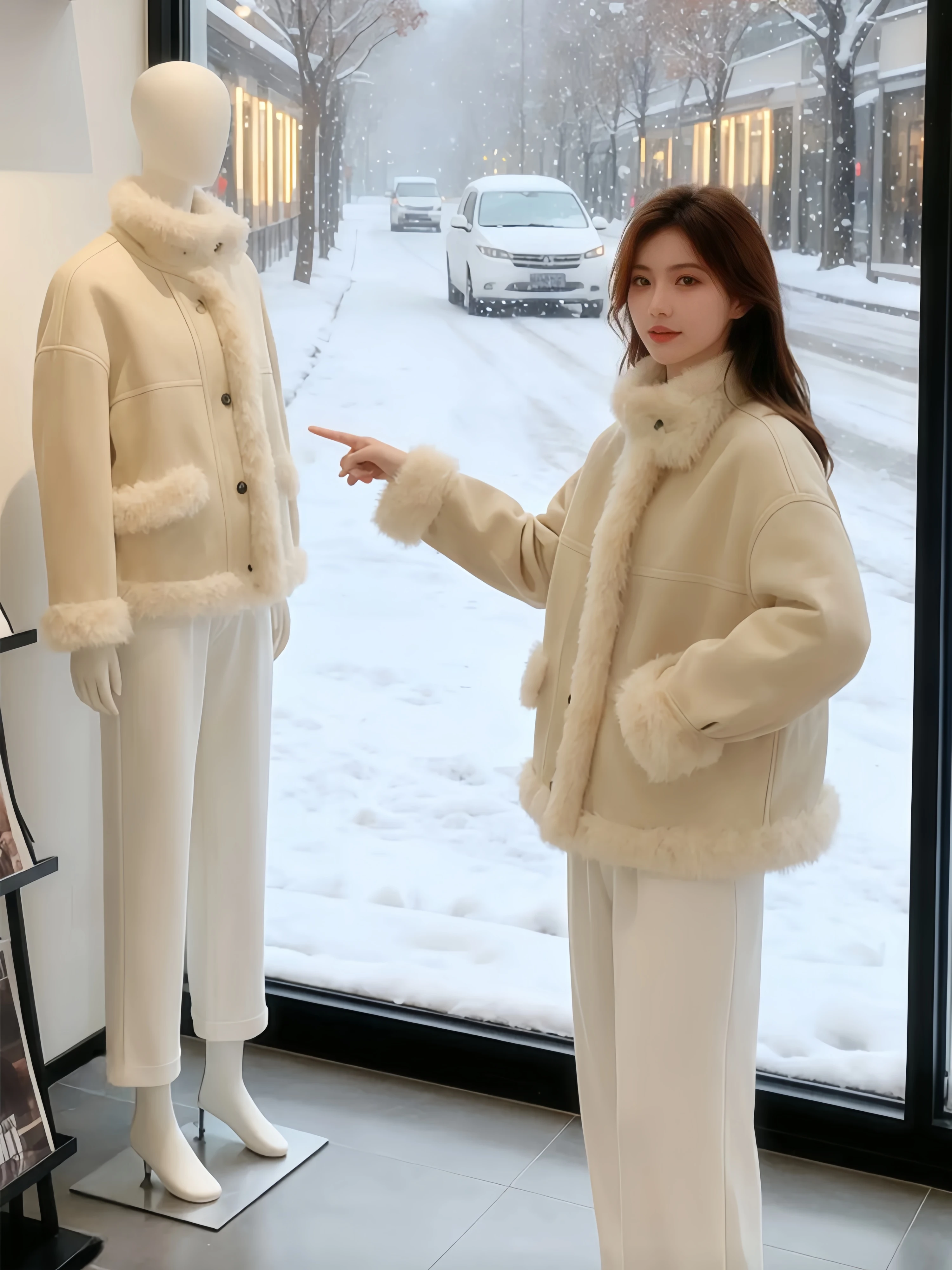 Unique Ultra Cute Milk Yellow Lamb Fur Thick Coat Women's Autumn Winter New Small Size Fleece Leather Fur Integrated Short Ja...
Unique Ultra Cute Milk Yellow Lamb Fur Thick Coat Women's Autumn Winter New Small Size Fleece Leather Fur Integrated Short Ja...