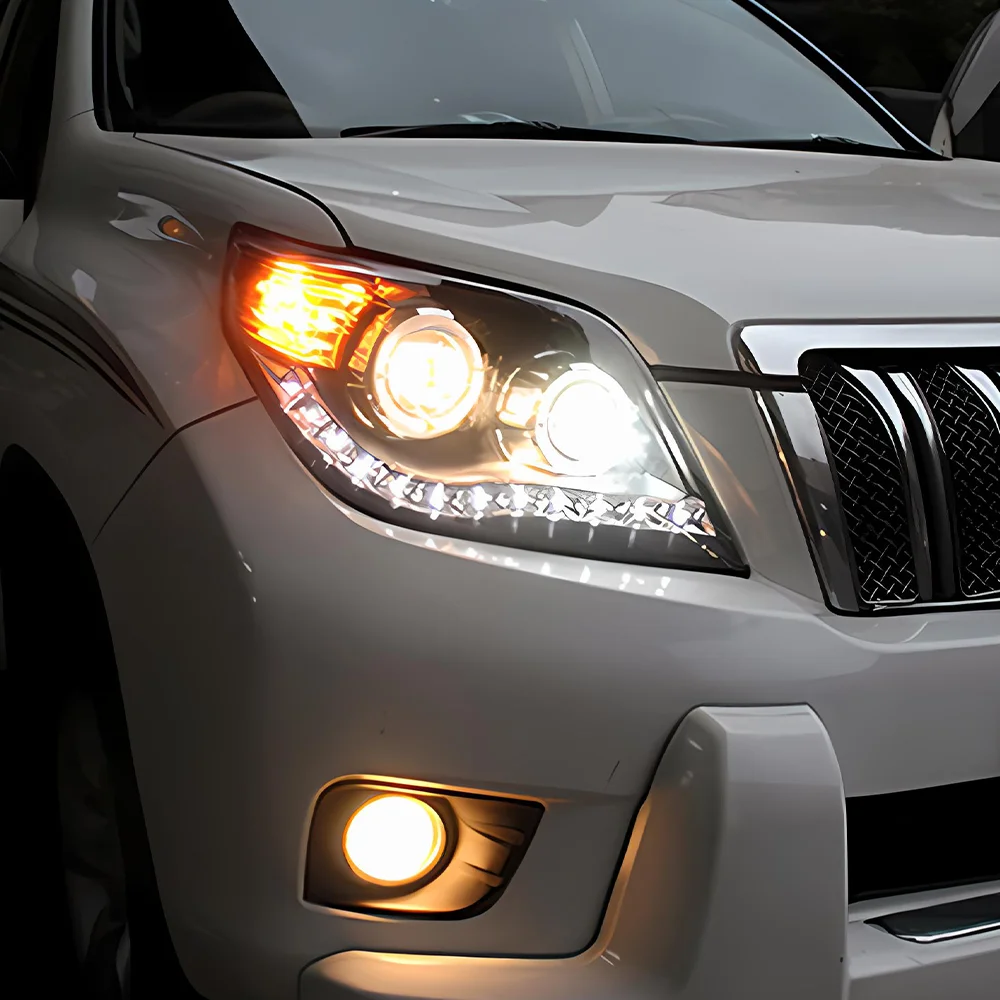 For Toyota Prado 2010-2013 Car Front lamp Upgrade Angel Eyes Design Dual Projector Lens Accessories LED Auto Headlight Assembly
For Toyota Prado 2010-2013 Car Front lamp Upgrade Angel Eyes Design Dual Projector Lens Accessories LED Auto Headlight Assembly