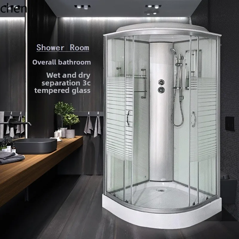 LXC integral shower room bathroom household glass dry and wet separation partition bathroom integrated toilet
LXC integral shower room bathroom household glass dry and wet separation partition bathroom integrated toilet