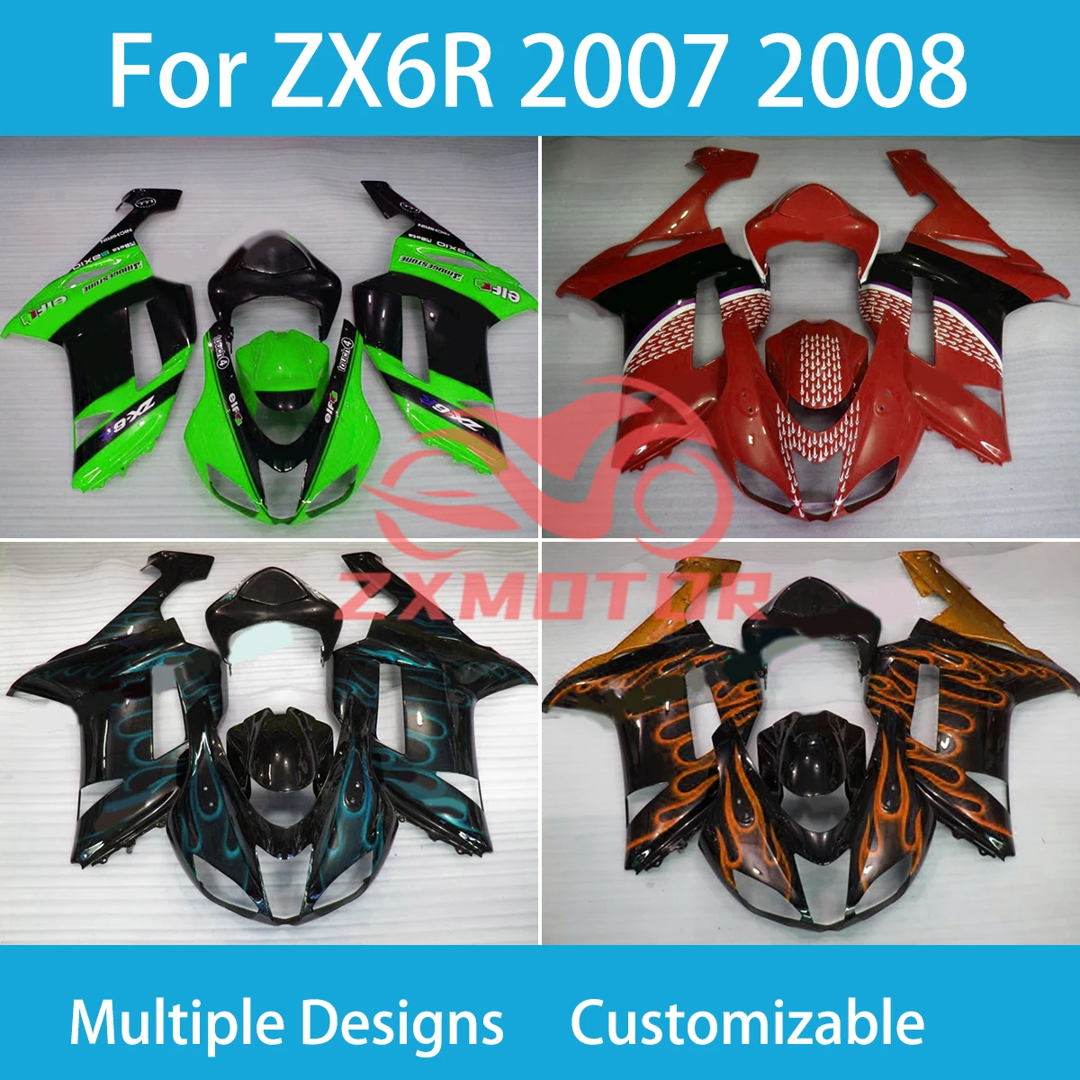 ZX 6R 2007 2008 Литые под давлением обтекатели для Kawasaki Ninja 636 ZX6R 07 08, комплект кузова, пластиковый комплект обтекателя мотоцикла
ZX 6R 2007 2008 Литые под давлением обтекатели для Kawasaki Ninja 636 ZX6R 07 08, комплект кузова, пластиковый комплект обтекателя мотоцикла