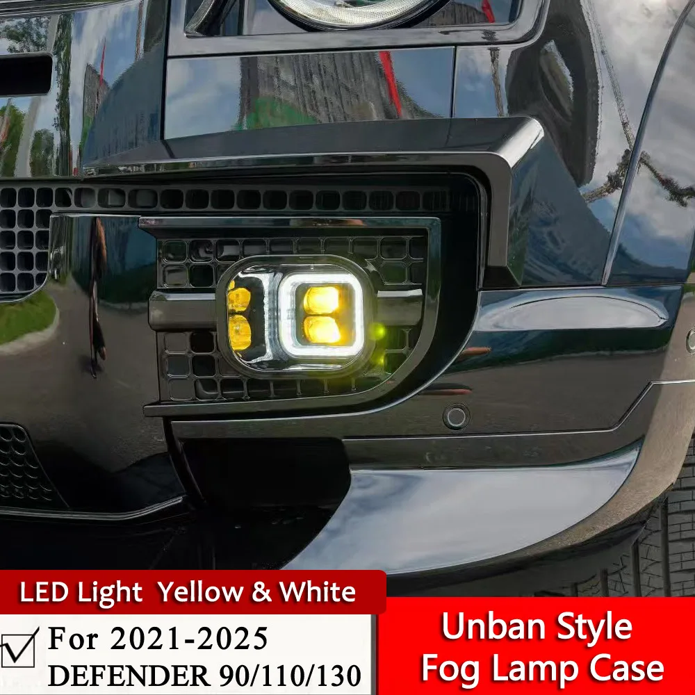 Yellow White Light Fog Lamp Case Unban Style Fit For DEFENDER 110 90 130 Square Large Lens LED Fog Lamp Glossy Black Grid
Yellow White Light Fog Lamp Case Unban Style Fit For DEFENDER 110 90 130 Square Large Lens LED Fog Lamp Glossy Black Grid