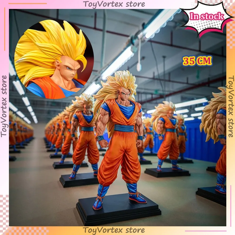 In Stock 35cm Dragon Ball Z Super Saiyan 3 Kakarot Standing Action Figure JT Anime Model Son Goku Collectible Ornaments Toy Gift
In Stock 35cm Dragon Ball Z Super Saiyan 3 Kakarot Standing Action Figure JT Anime Model Son Goku Collectible Ornaments Toy Gift