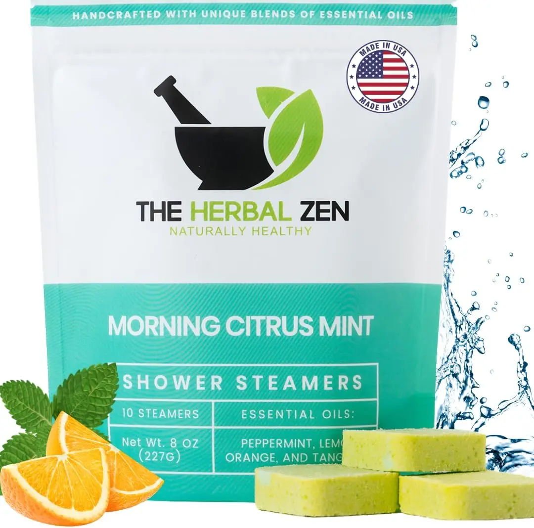 Ароматические бомбочки для душа Morning Citrus Mint для бодрости - Ароматерапевтический подарок, произведенный в США, с эфирными маслами мяты и апельсина (10 штук в упаковке)
Ароматические бомбочки для душа Morning Citrus Mint для бодрости - Ароматерапевтический подарок, произведенный в США, с эфирными маслами мяты и апельсина (10 штук в упаковке)