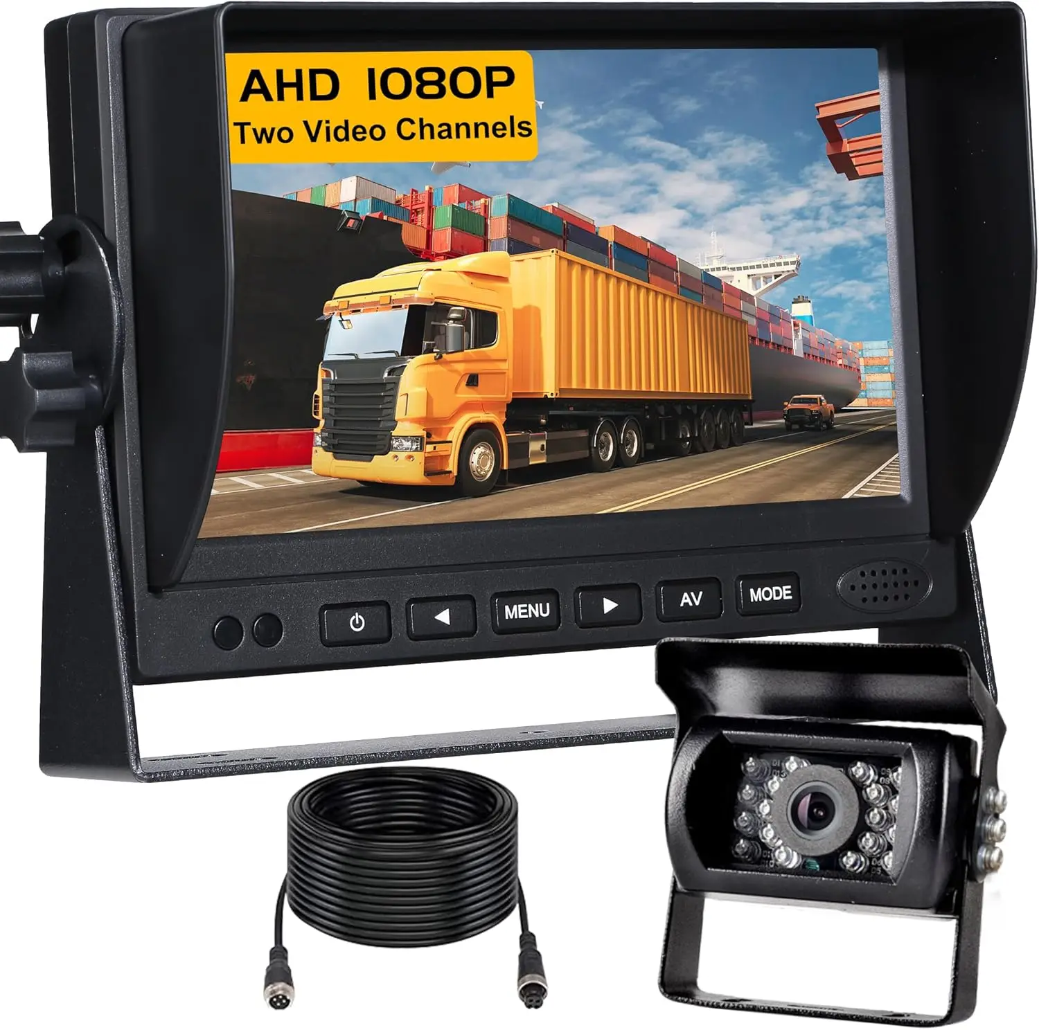 RV Backup Camera, HD 1080P Rear Cam Reverse Back up Camera System with 7 Inch Monitor for RV Truck Trailer Pickup SUV Camper Jeep Car
RV Backup Camera, HD 1080P Rear Cam Reverse Back up Camera System with 7 Inch Monitor for RV Truck Trailer Pickup SUV Camper Jeep Car