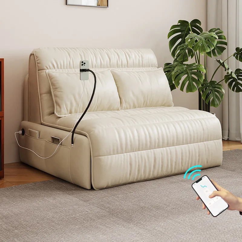 Intelligent remote control sofa bed integrated dual-purpose small apartment bedroom balcony living room
Intelligent remote control sofa bed integrated dual-purpose small apartment bedroom balcony living room