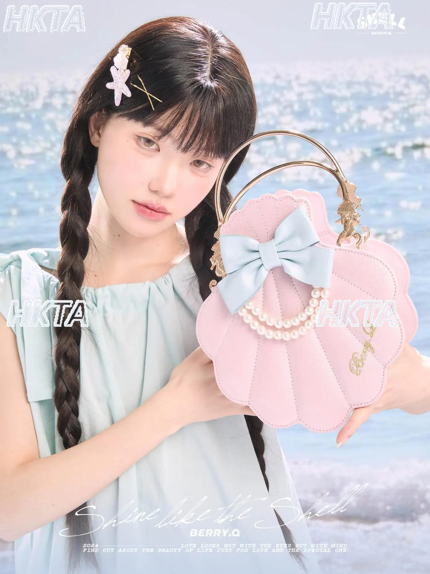 Fashion Commuter Versatile Lolita Shell Bags Female Handheld Messenger Sweet and Cute Embroidered Pearl Bow Pu Backpacks Women 
Fashion Commuter Versatile Lolita Shell Bags Female Handheld Messenger Sweet and Cute Embroidered Pearl Bow Pu Backpacks Women