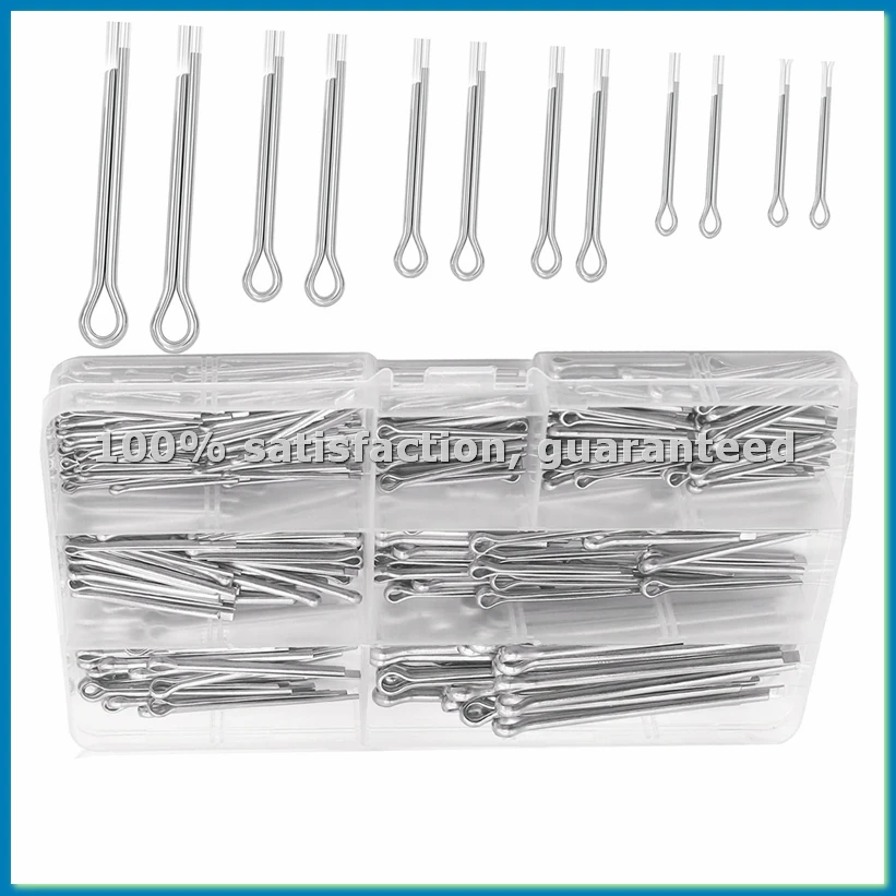 Набор шплинтов из нержавеющей стали 304, 345 шт., 6 размеров (M1.6/M2.5/M3.2) для автомобилей и газонокосилок - A50M
Набор шплинтов из нержавеющей стали 304, 345 шт., 6 размеров (M1.6/M2.5/M3.2) для автомобилей и газонокосилок - A50M
