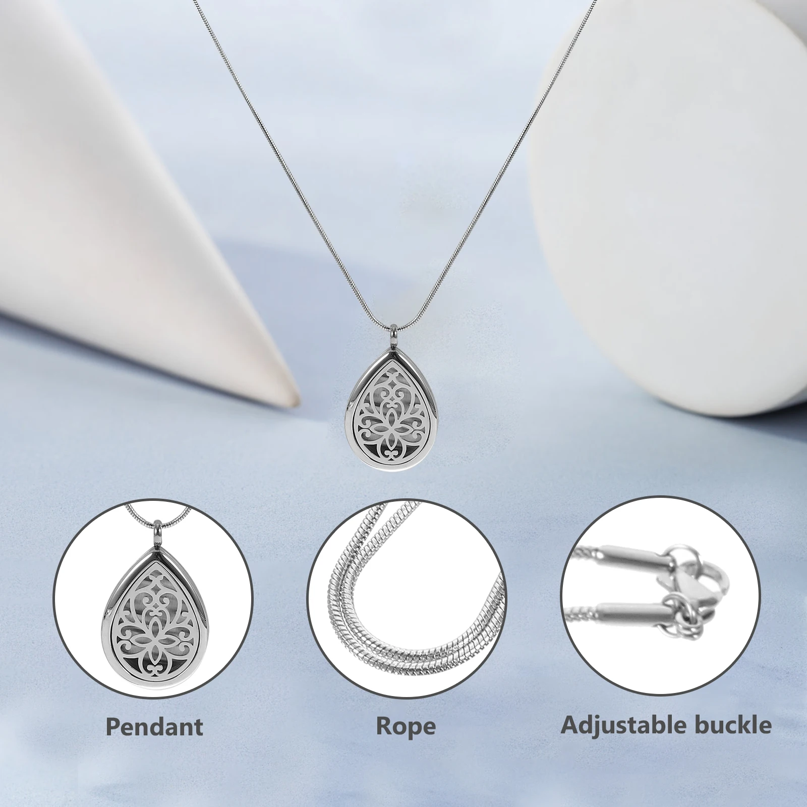 Perfume Necklace Aromatherapy Pendant for Women Stainless Steel Diffuser Necklace Essential Oil Jewelry Decorative Aroma Neck
Perfume Necklace Aromatherapy Pendant for Women Stainless Steel Diffuser Necklace Essential Oil Jewelry Decorative Aroma Neck
